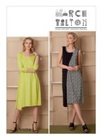 V9254 Damen Flügelärmel Kleid Pullover, Vogue