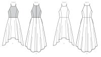 V9252 Damen Kleid Prinzessin, Vogue