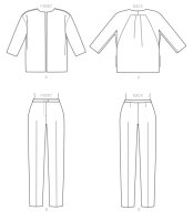V1571 Damen Hose Jackett, Vogue