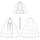 V9288 Damen Gürtel Kragen Cape, Vogue