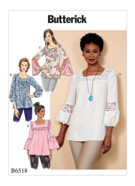 B6518 Damen Top, Butterick