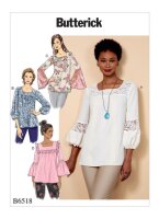 B6518 Damen Top, Butterick