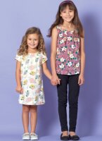 M7709 Mädchen Tops Leggings Kleid, McCalls