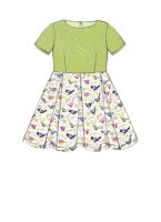 M7707 Mädchen Kleid Puppe, McCalls