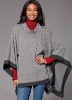 K4222 Poncho mit Fransen, KwikSew