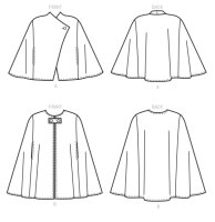K4224 Poncho zum Knöpfen, KwikSew