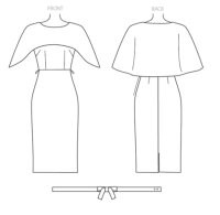 V1579 Damen Kleid, Schnittmuster von Vogue