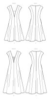 V9292 Damen Kleid, Schnittmuster von Vogue