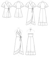 B6554 Damen Kleid Überwurf, Butterick