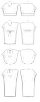 B6559 Damen Top Tunika Caftan, Butterick