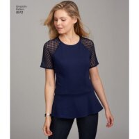 S8512 Damen Tops Flügelärmel, Simplicity