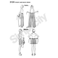 S5124 Damen Hose Shorts, Simplicity