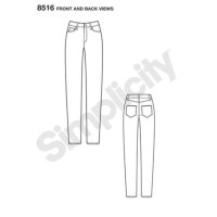 S8516 Damen Jeans, Simplicity