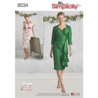 S8534 Damen Kleid, Simplicity