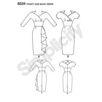 S8534 Damen Kleid, Simplicity
