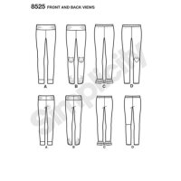 S8525 Mädchen Leggings, Simplicity
