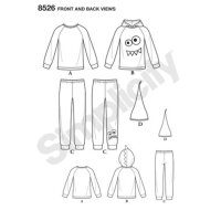 S8526 Tops Hose Hut, Simplicity