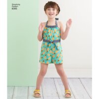 S8395 Mädchen Kleid Einteiler, Simplicity