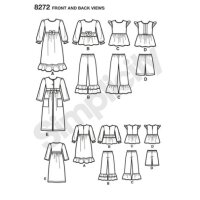 S8272 Schlafkleidung Robe, Simplicity