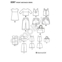 S8397 Kleidung Puppe, Simplicity