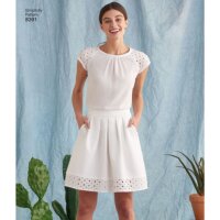 S8391 Damen Shirt Top Hose Shorts, Simplicity