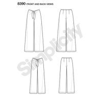 S8390 Krawatte Damen Hose, Simplicity