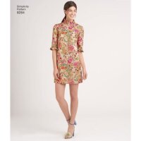 S8264 Damen Top Hose Kleid mini, Simplicity