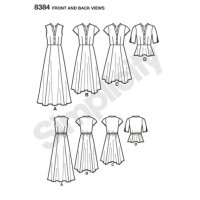 S8384 Damen Top Kleid, Simplicity