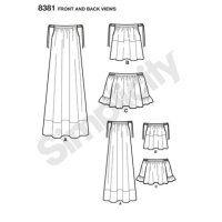 S8381 Damen Top Kleid, Simplicity