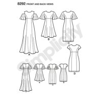 S8292 Damen Kleid, Simplicity