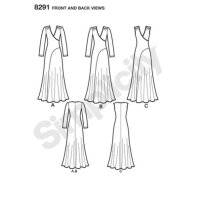 S8291 Damen Kleid, Simplicity