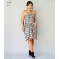 S8611 Damen Kleid Einteiler, Simplicity