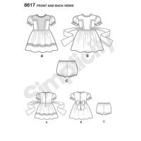 S8617 Höschen Kleinkind Kleid, Simplicity