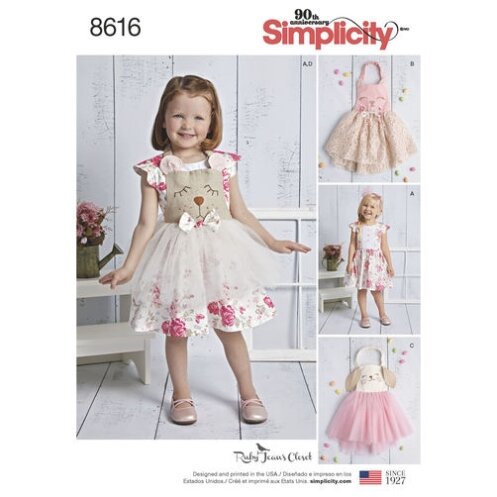S8616 Kleinkind Schürze Kleid, Simplicity