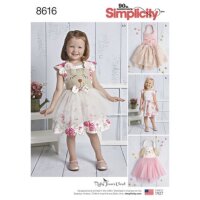 S8616 Kleinkind Schürze Kleid, Simplicity