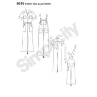 S8615 Herren Overall, Simplicity