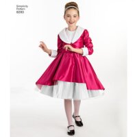 S8283 Kleid Mädchen Jackett, Simplicity