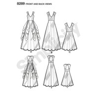 S8289 Damen Kleid, Simplicity