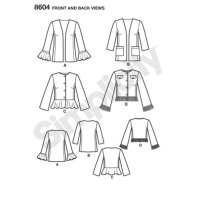 S8604 Damen Jackett, Simplicity