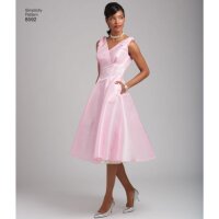 S8592 Damen Kleid, Simplicity