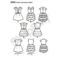 S8350 Kleid Mädchen, Simplicity