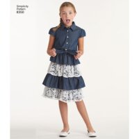 S8350 Kleid Mädchen, Simplicity