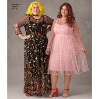 S8471 Damen Kleid, Simplicity