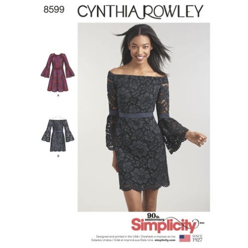 S8599 Damen Kleid, Simplicity