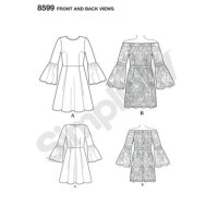 S8599 Damen Kleid, Simplicity