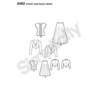 S8462 Damen Shirt Bolero Bluse, Simplicity