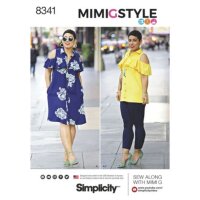 S8341 Damen Top Leggings Kleid, Simplicity