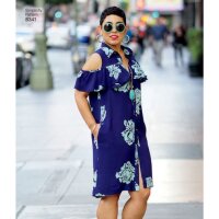 S8341 Damen Top Leggings Kleid, Simplicity