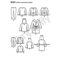 S8224 Tops Hose Robe, Simplicity