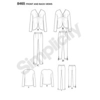 S8465 Damen Tops Hose, Simplicity